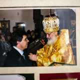 La medaglia dell�Ordine della chiesa ortodossa russa di San Daniele di Mosca ricevuta da Nico dal Patriarca Aleksij nel 2014